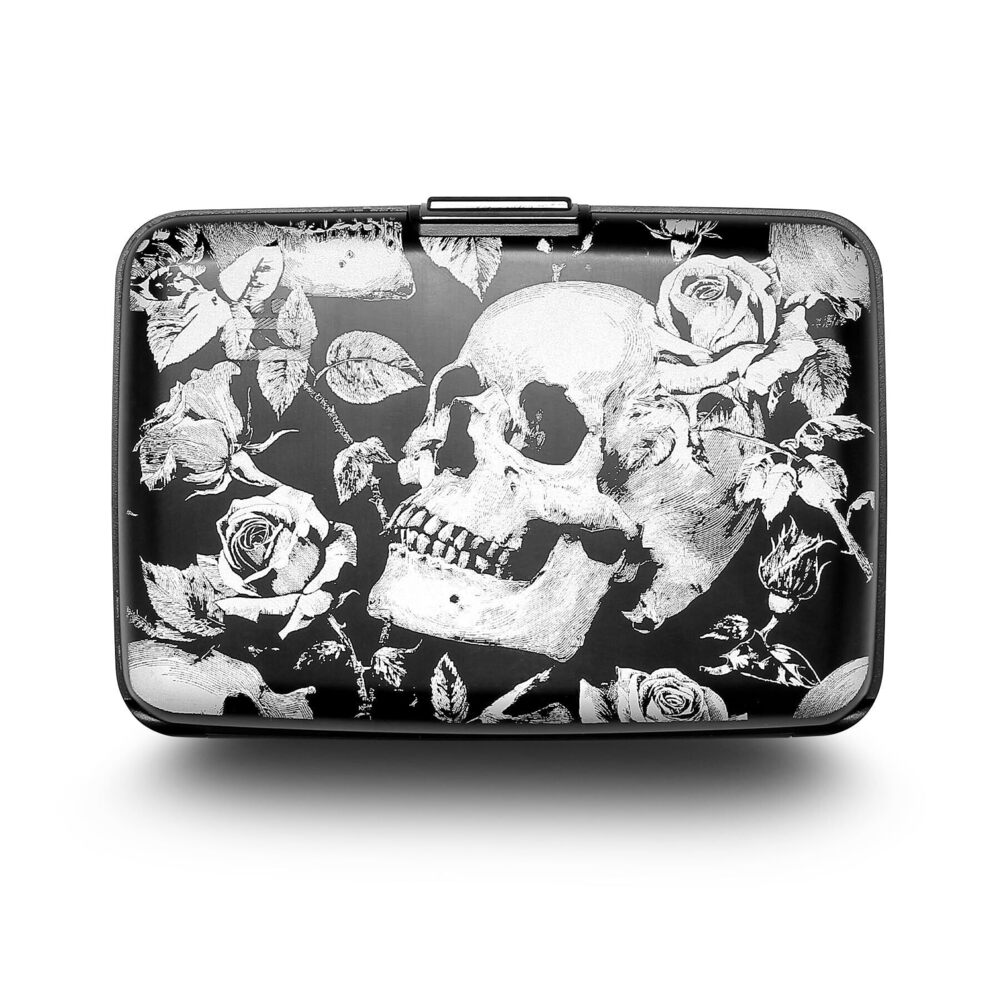 4742 Aluminum card holder with metal lock, RFID protection against fraud